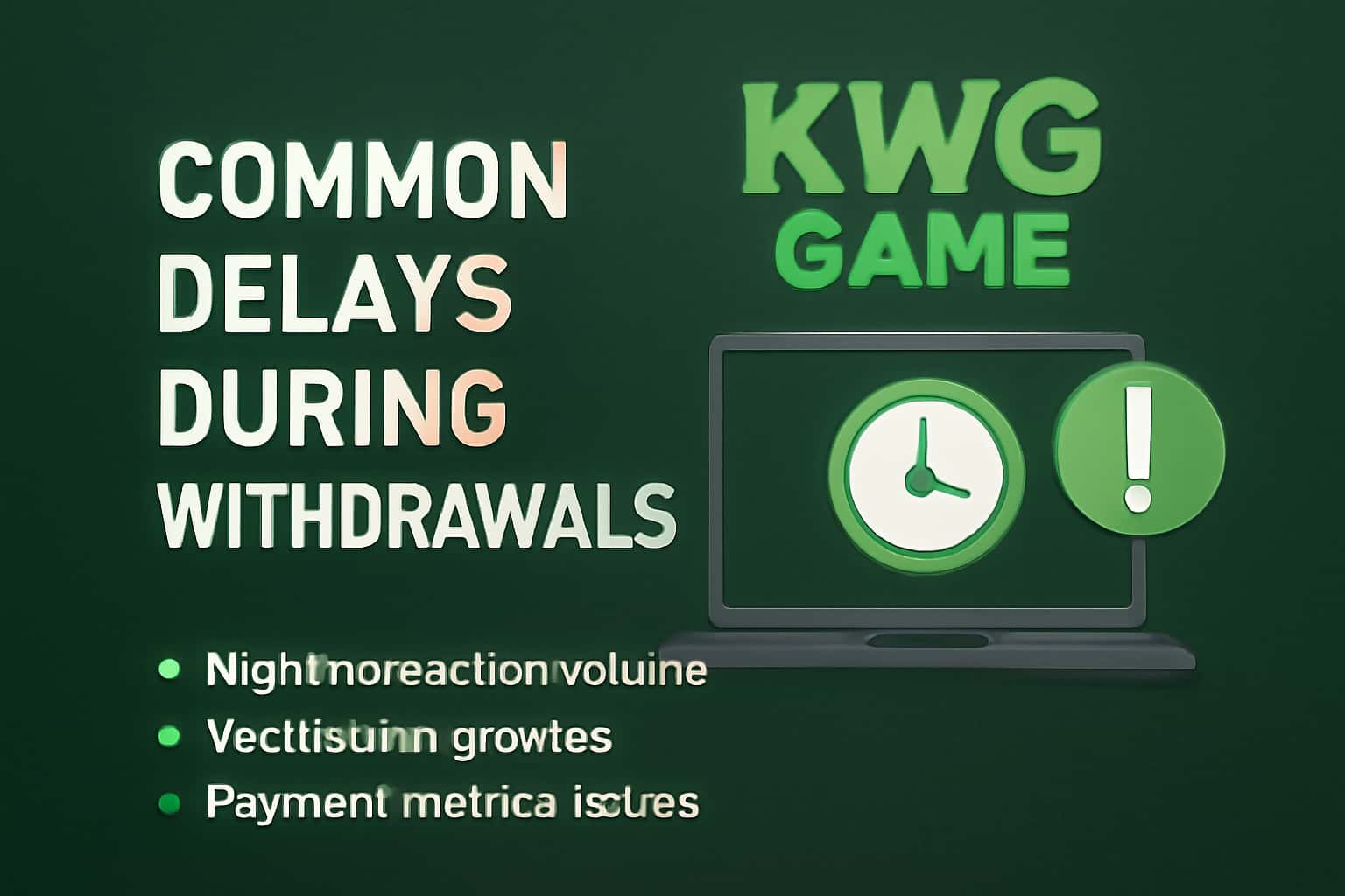 An informational scene depicting withdrawal processes with a focus on KWG Game.