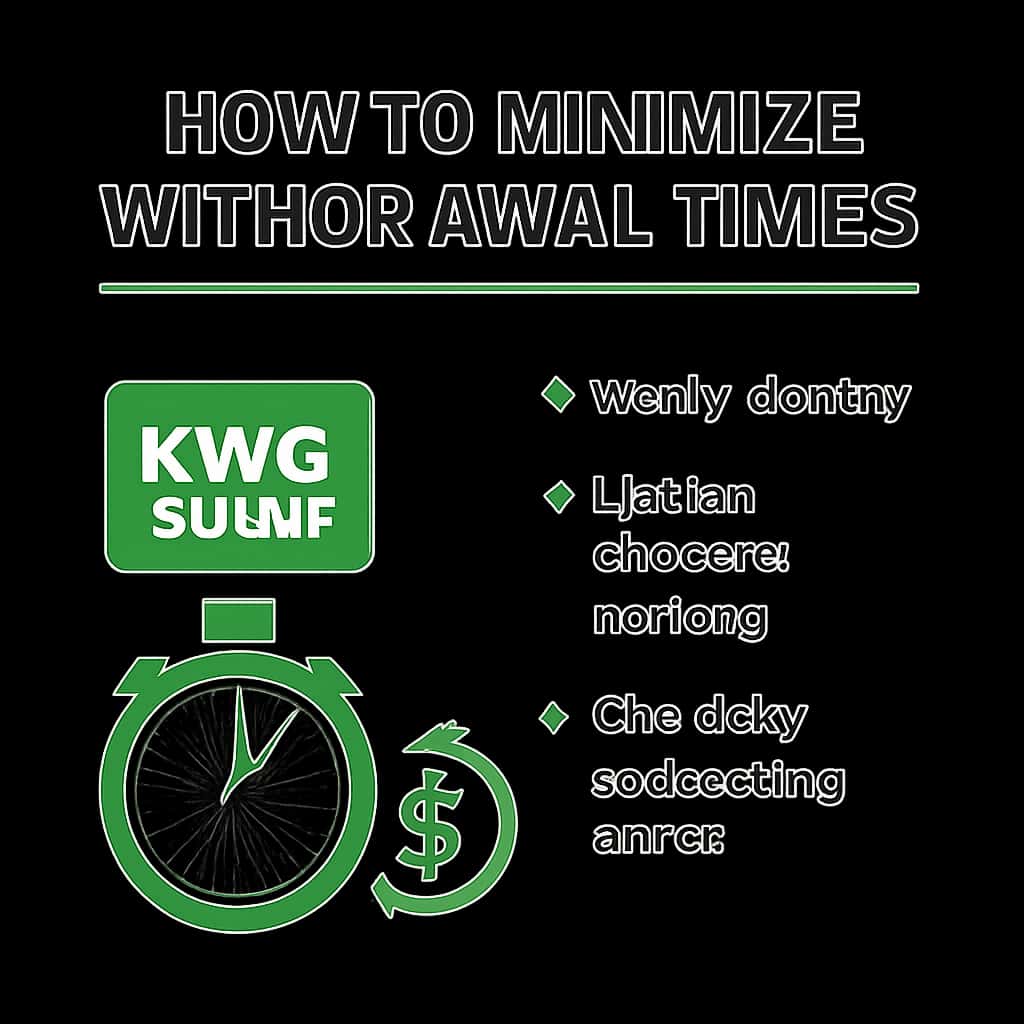 An educational illustration on minimizing withdrawal times from KWG Game.