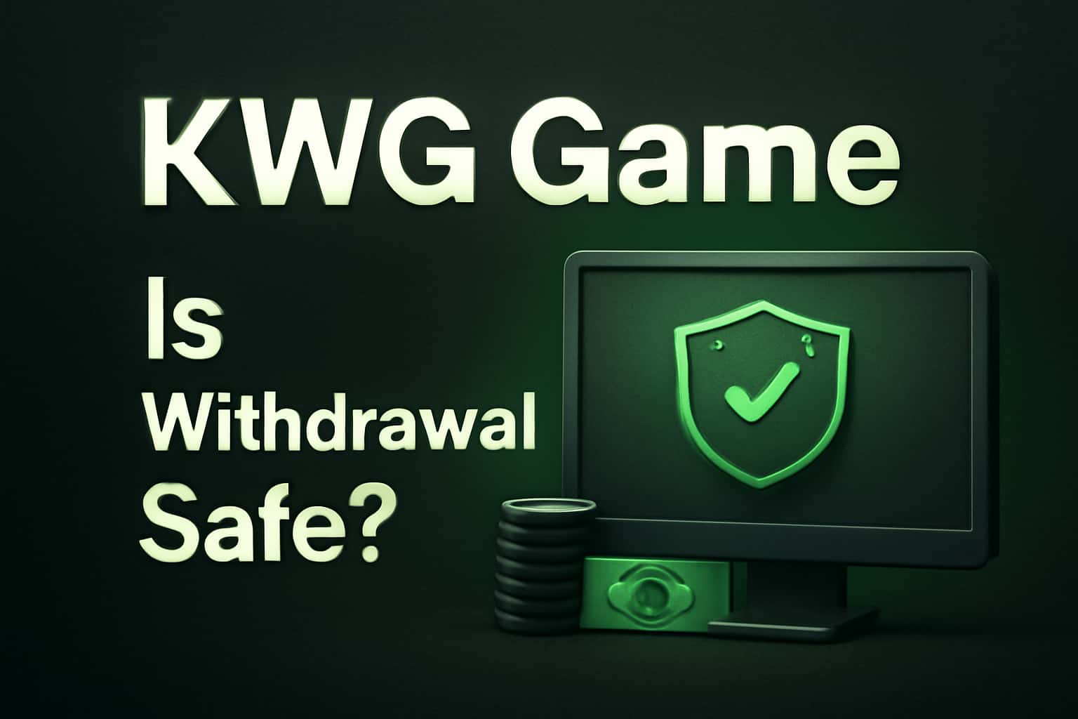 An educational scene focused on the safety of KWG Game withdrawals.