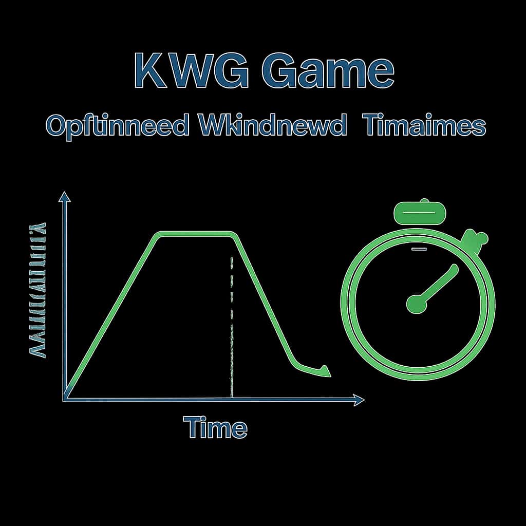 An educational diagram illustrating withdrawal timelines for KWG Game.