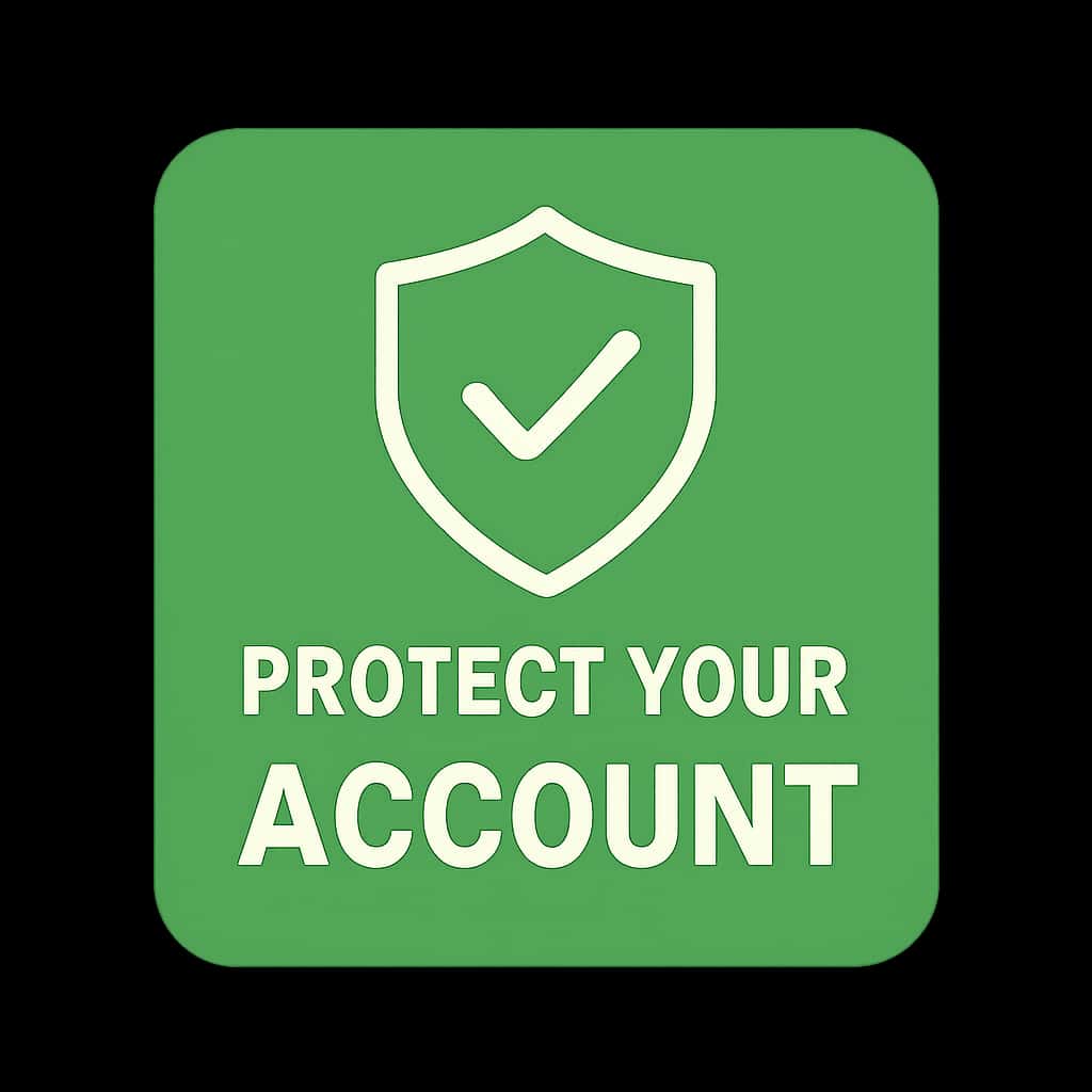 A badge symbolizing account protection for KWG Game.