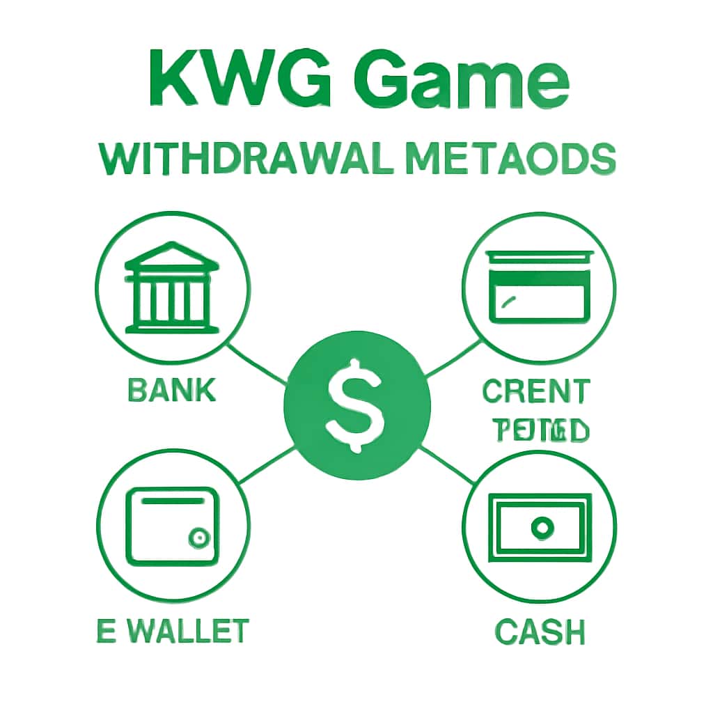 Illustration of withdrawal methods for KWG Game.